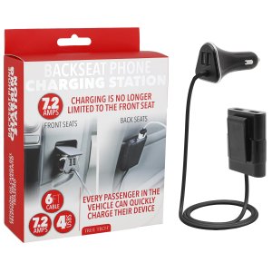 7.2 Amp 4 USB Car Charger