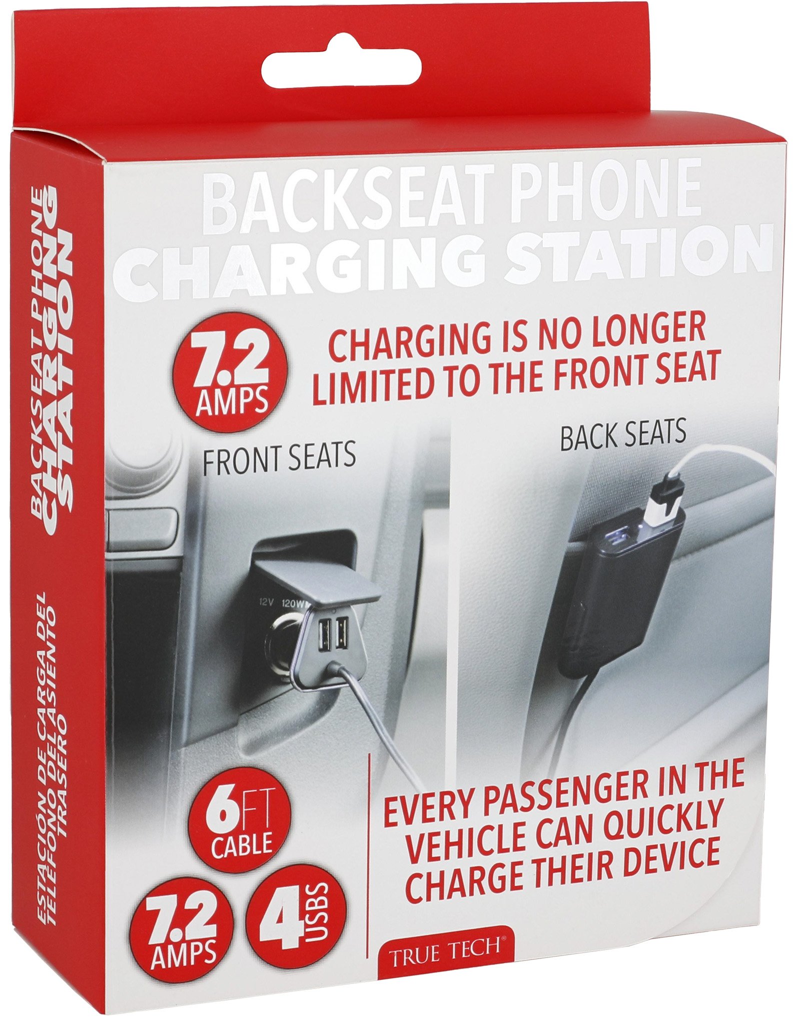 7.2 Amp 4 USB Car Charger - Image 10