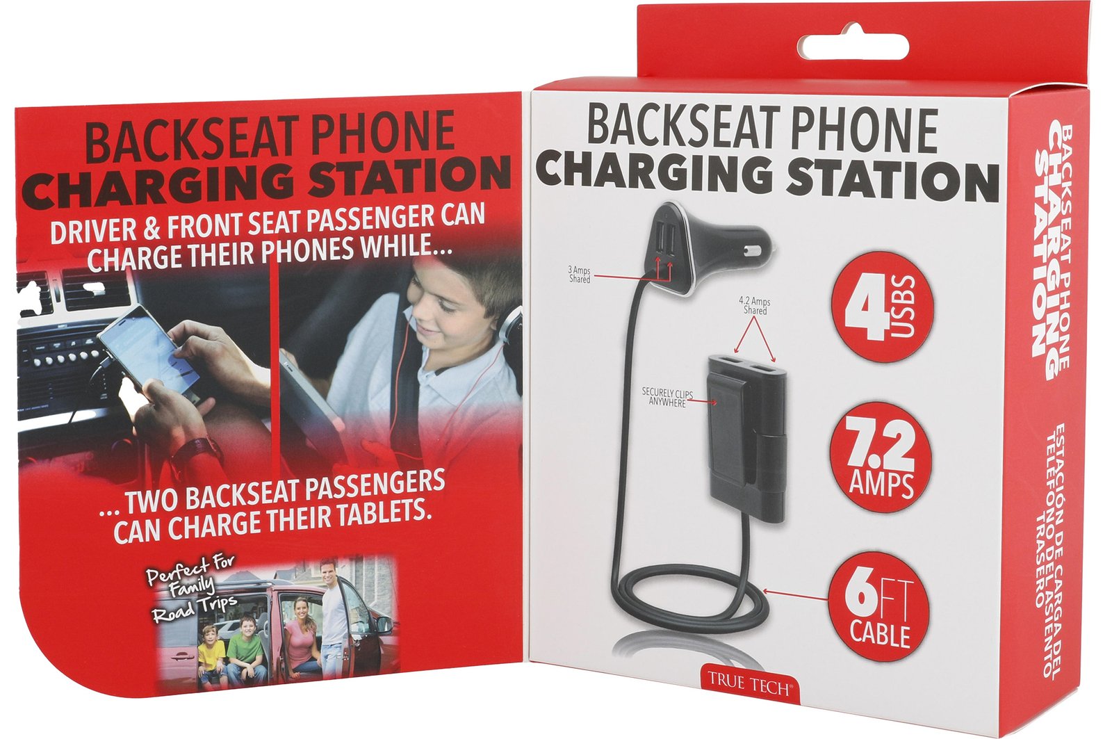 7.2 Amp 4 USB Car Charger - Image 8