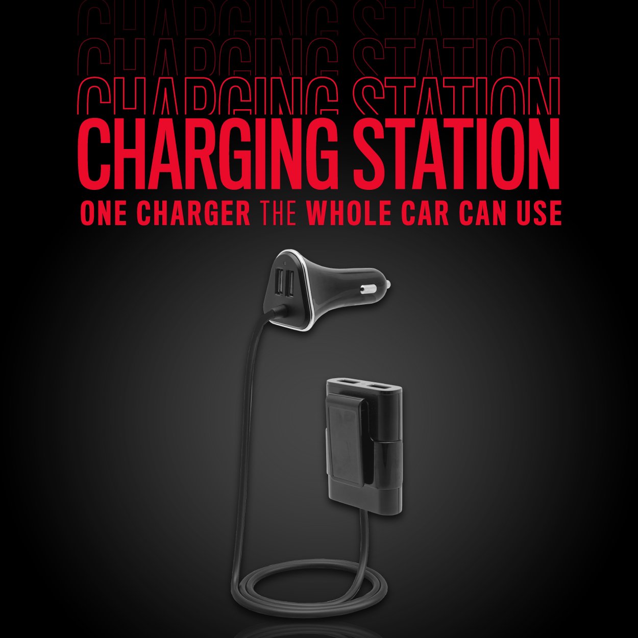 7.2 Amp 4 USB Car Charger - Image 6