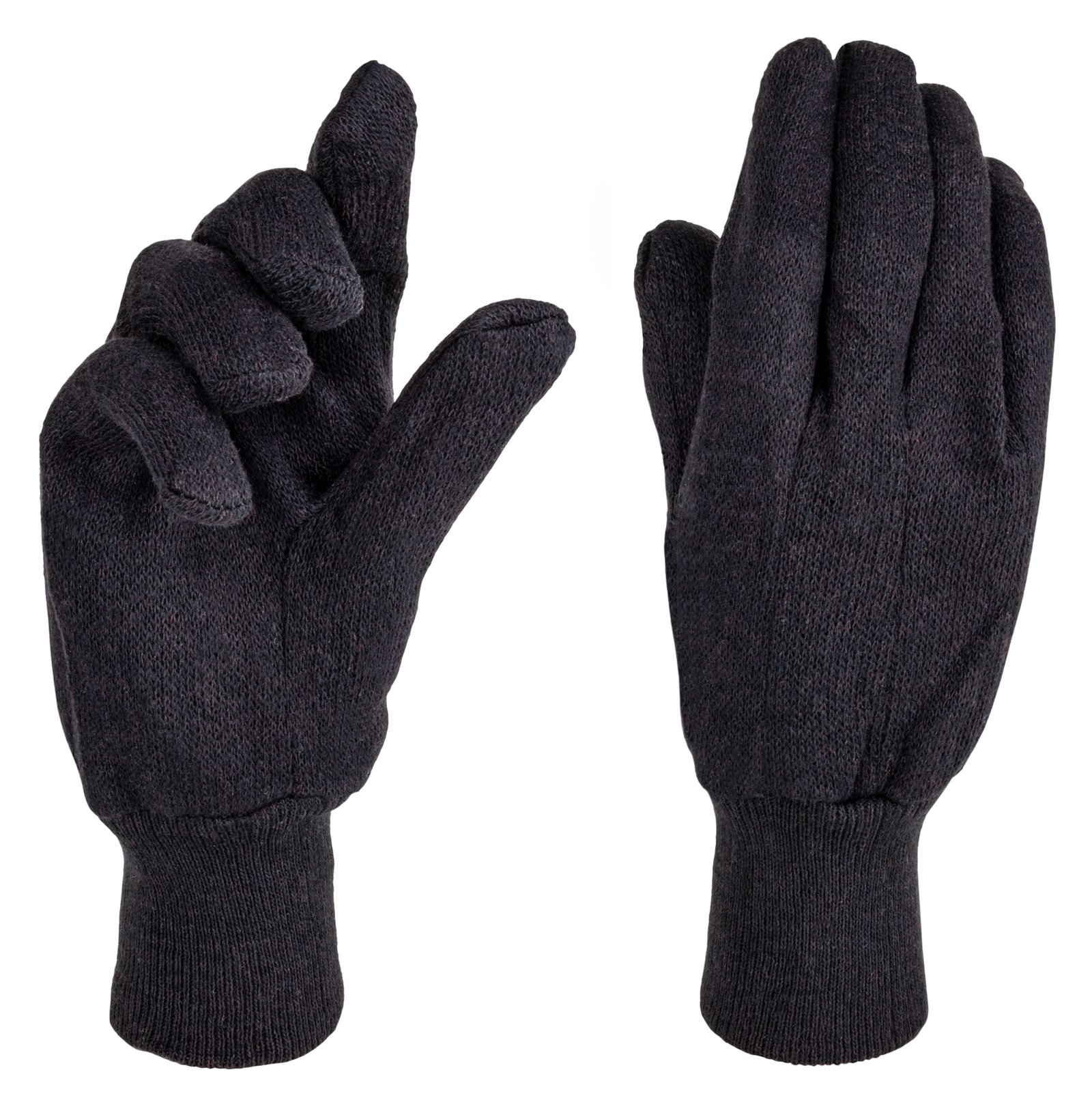Brown Jersey Gloves
