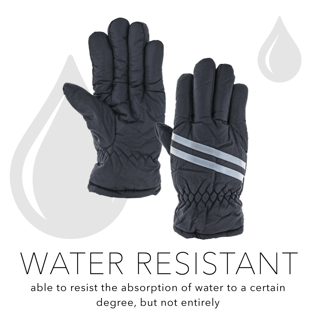 Reflective Water Resistant Men's Gloves - Image 5