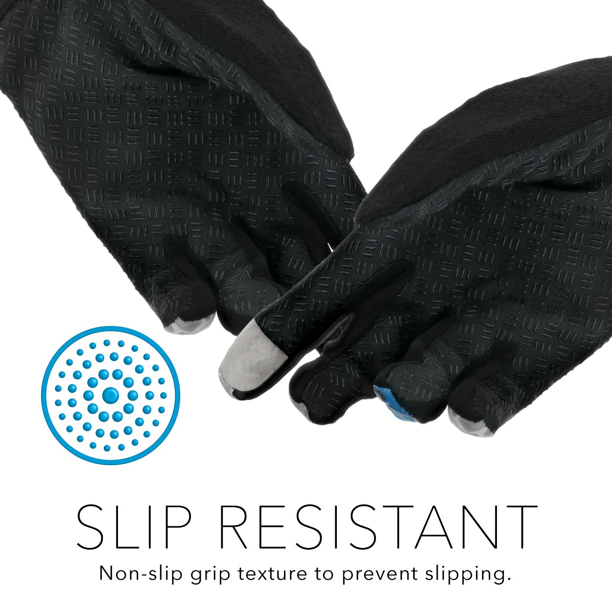 Form Fit Gloves with Grip Palm & Text Tips - Image 3