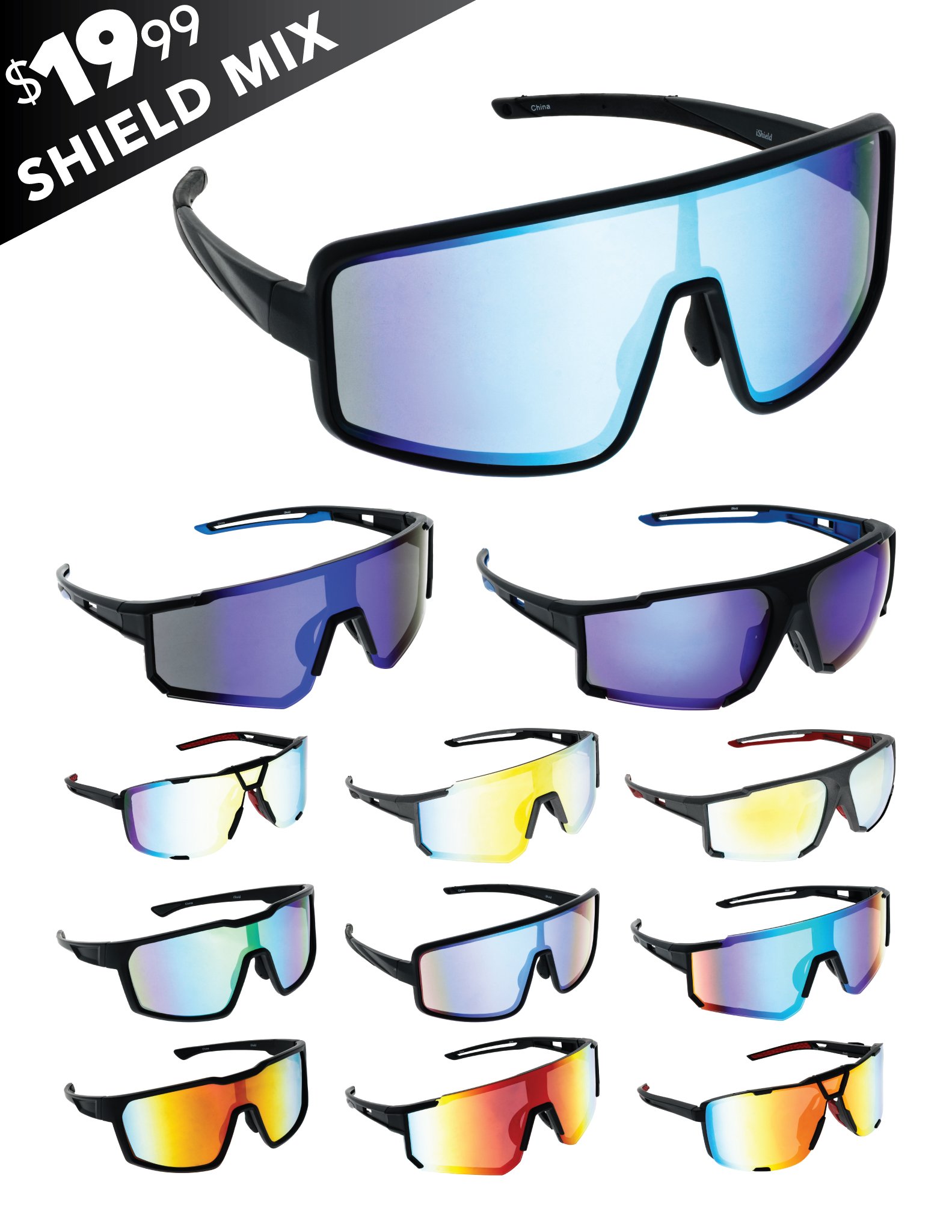 Premium Shield Sunglasses (2-913)