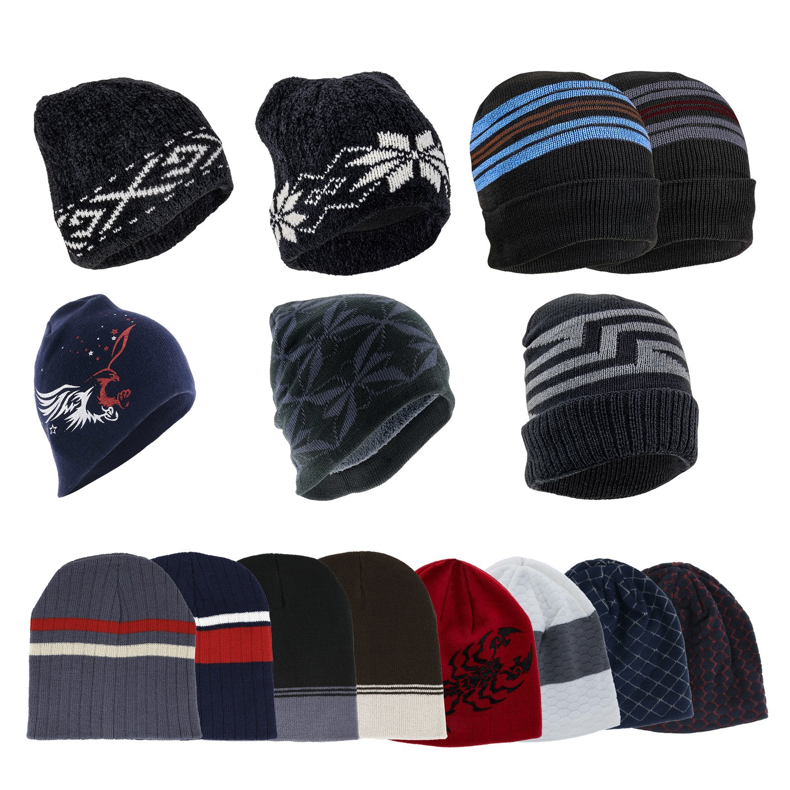 Men's Beanies Assortment - Image 17