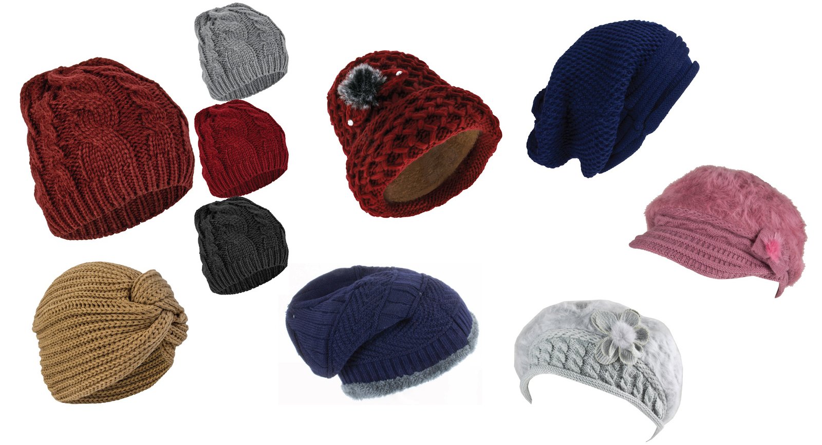 Women's Winter Hat Assortment - Image 10