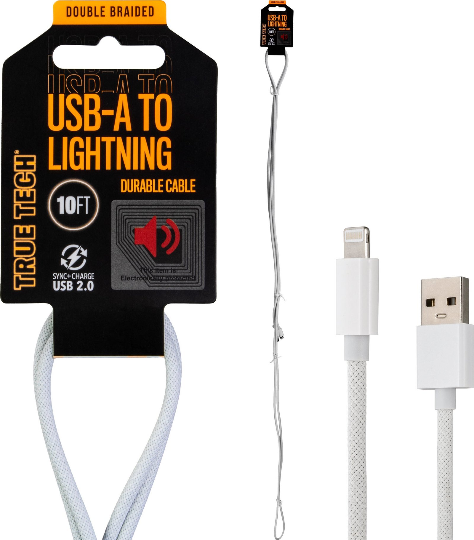 Lightning to USB-A 10FT Double Braided Cable